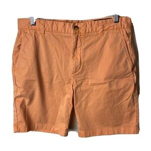 Vineyard Vines Mens Breaker Shorts Cotton Stretch Orange Pockets Size 33 1H6027